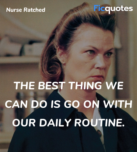 The best thing we can do is go on with our daily routine. image