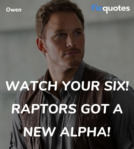 Watch your six! Raptors got a new alpha quote image