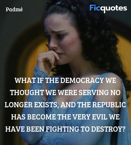 What if the democracy we thought we were serving no longer exists, and the Republic has become the very evil we have been fighting to destroy? image