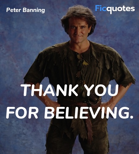 Thank you for believing quote image
