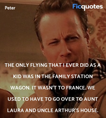 The only flying that I ever did as a kid was in ... quote image