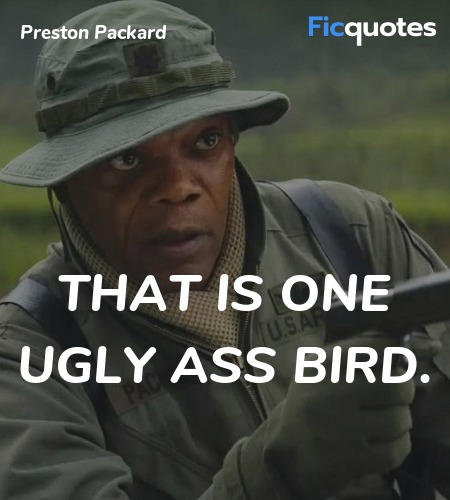  That is one ugly ass bird quote image