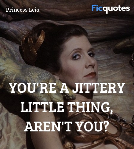 You're a jittery little thing, aren't you? image