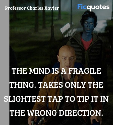 The mind is a fragile thing. Takes only the ... quote image