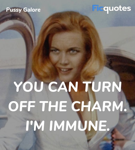 You can turn off the charm. I'm immune. image