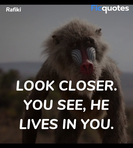 Look closer. You see, he lives in you. image