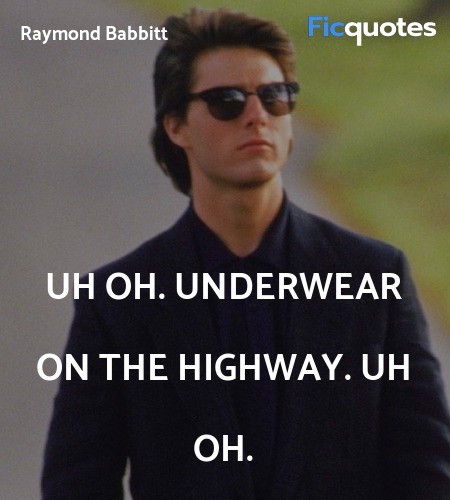  Uh oh. Underwear on the highway. Uh oh. image
