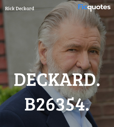 Deckard. B26354. image
