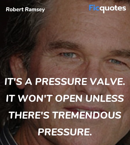 It's a pressure valve. It won't open unless there's tremendous pressure. image
