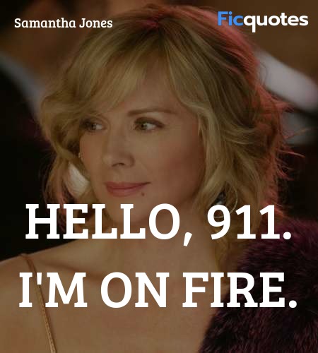 Hello, 911. I'm on fire quote image