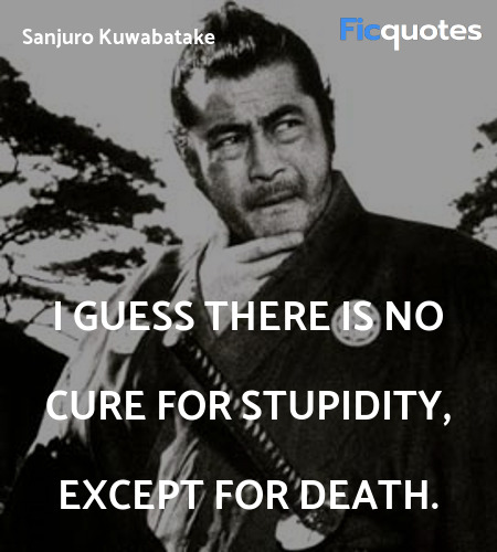 I guess there is no cure for stupidity, except for... quote image