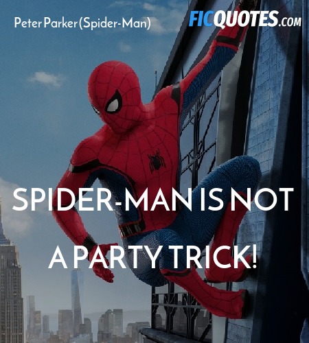 Spider-Man is not a party trick! image