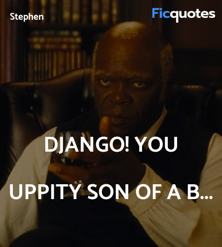 DJANGO! You uppity son of a b quote image