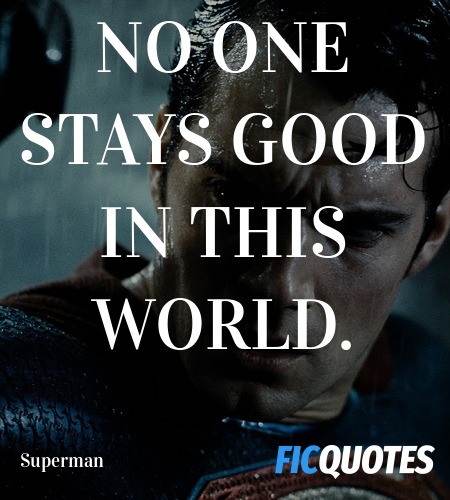 No one stays good in this world. image