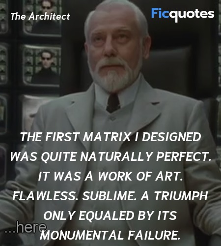  The first matrix I designed was quite naturally ... quote image