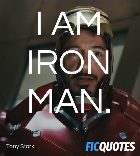 I am Iron Man quote image