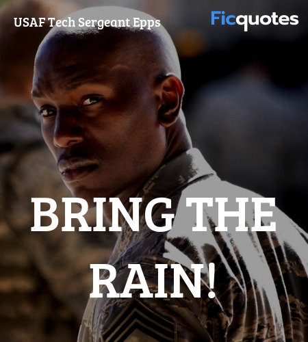  Bring the rain quote image