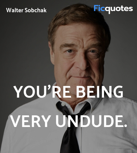You're being very undude quote image
