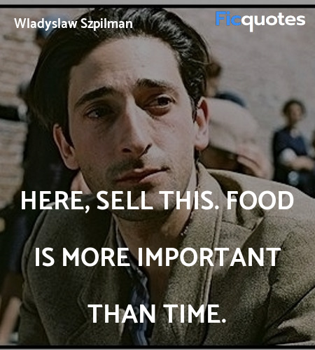 Here, sell this. Food is more important than time. image